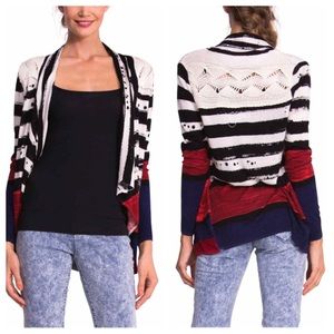 Desigual Multi Color Open Cardigan